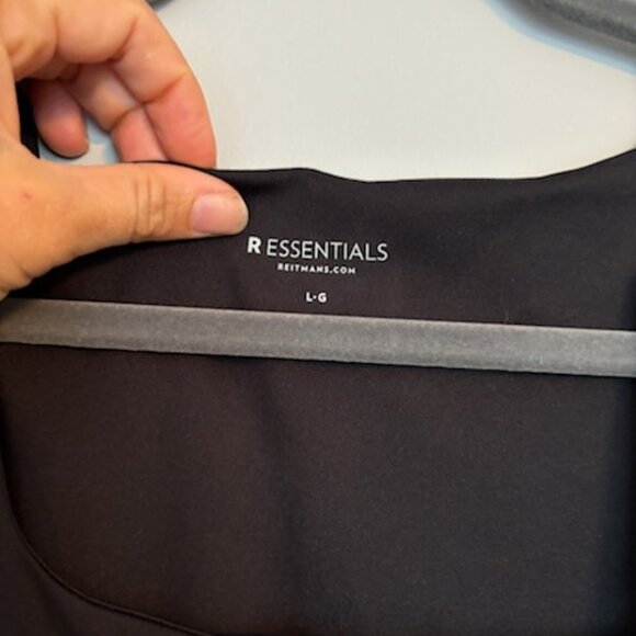 *Brand New* Reitman Essential Square Neck Sleeveless Tank Black Large with tags! - Picture 2 of 6